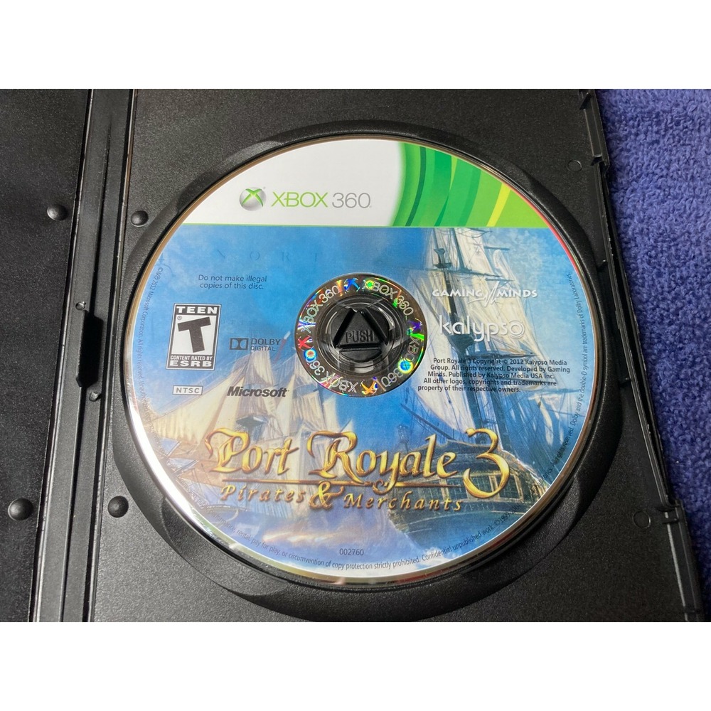 Port Royale 3 Pirates and Merchants Microsoft Xbox 360 2012 Disc Only Tested